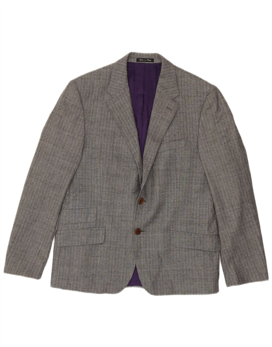 Paul Smith Muški sako sa 2 gumba UK 40 Vunene velike sive pruge