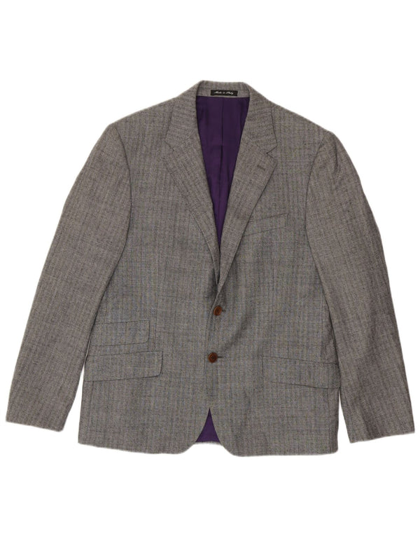 Paul Smith Muški sako sa 2 gumba UK 40 Vunene velike sive pruge