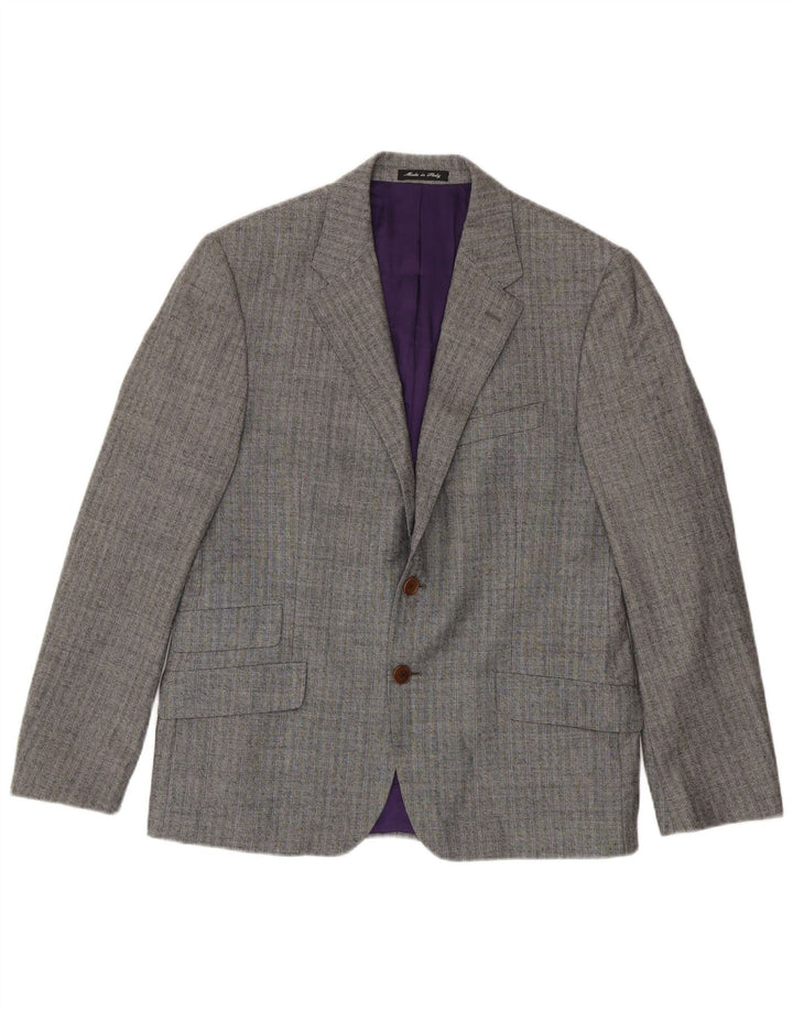Paul Smith Muški sako sa 2 gumba UK 40 Vunene velike sive pruge