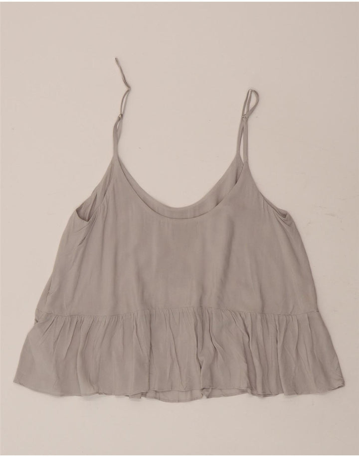 Topshop Ženski Cami Top UK 10 Small Grey Viskoza