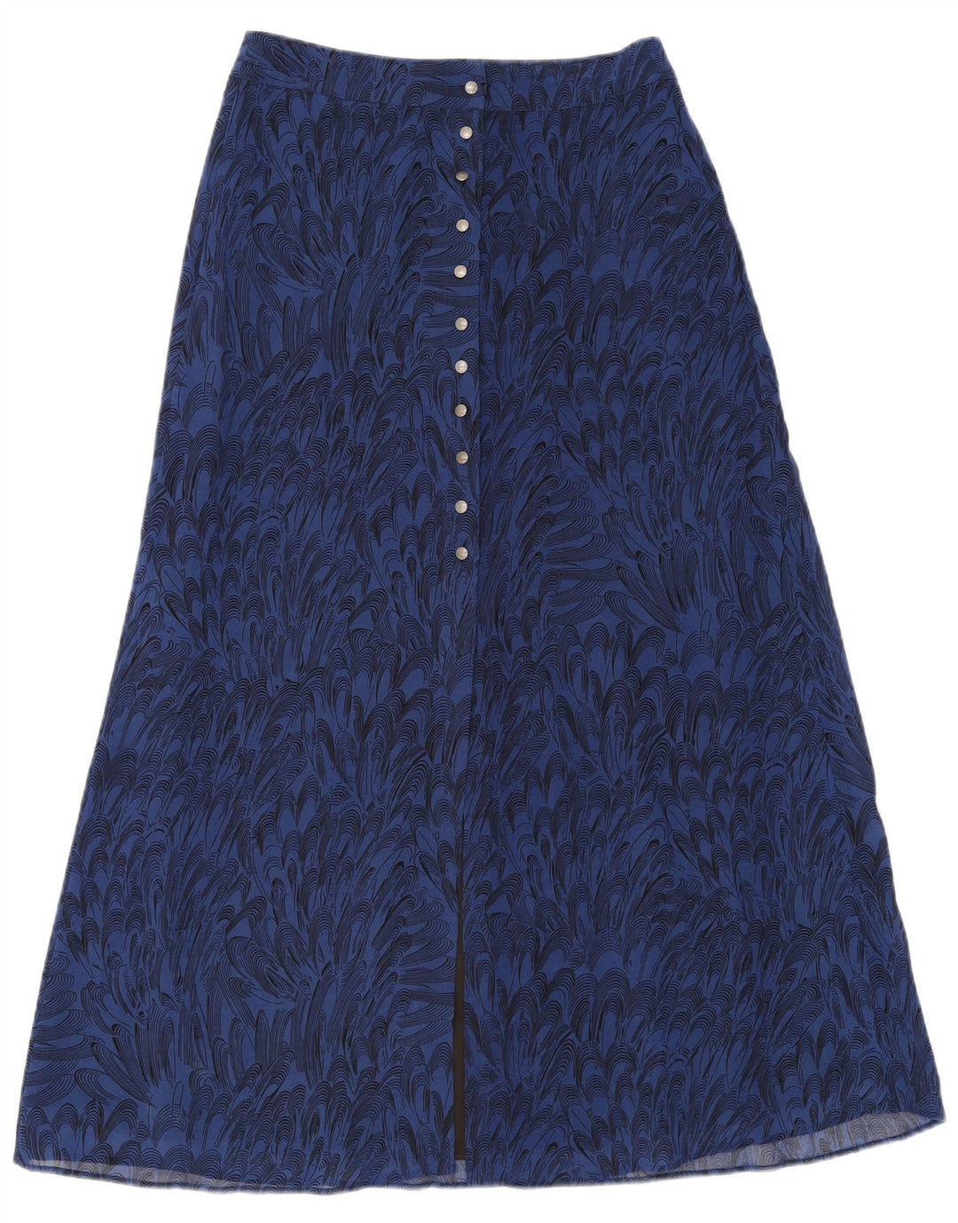 MINT VELVET Womens Abstract Pattern Maxi Skirt UK 10 Small W30  Blue