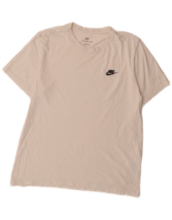 Nike Muška majica kratkih rukava Velika bijela pamučna majica