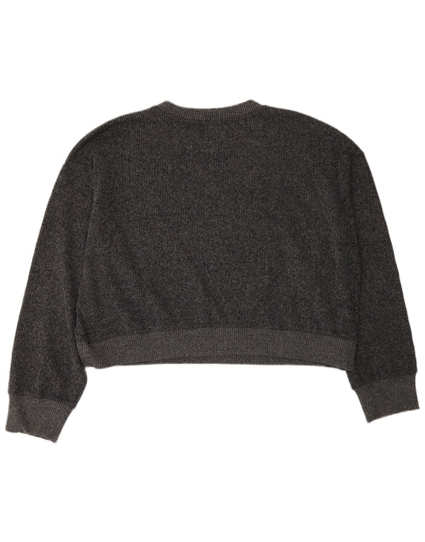 Zara ženski kratki pulover s okruglim izrezom UK 16 Large Grey