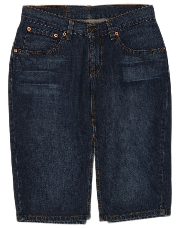 Levi's ženska 669 traper suknja W28 srednje tamnoplavi pamuk