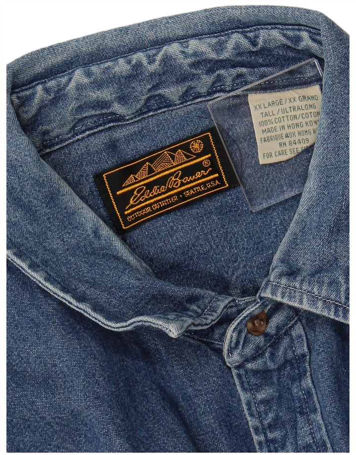 EDDIE BAUER Muška traper košulja 2XL plavi pamuk