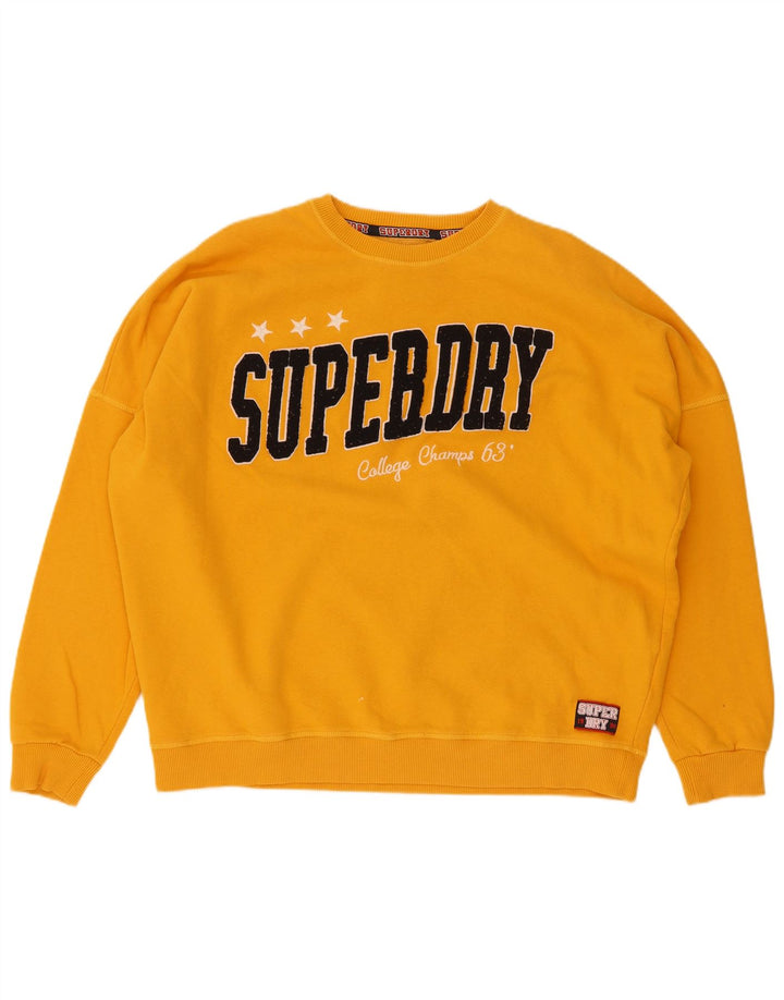 Superdry Ženska prekomjerna trenirka s grafičkim motivima UK 12 srednje žuta