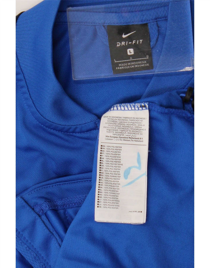 Nike muška gornja jakna Dri Fit Graphic Trenirka Large Blue Colourblock