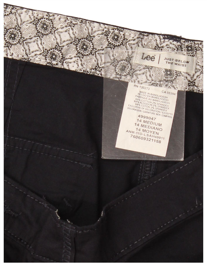 LEE Ženske kargo bermude US 14 XL W34 tamnoplavi pamuk