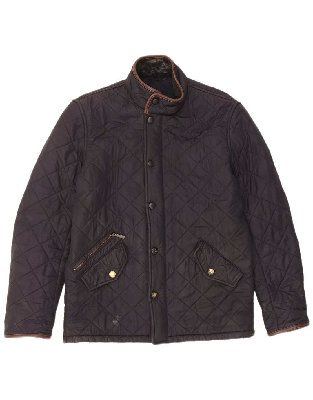 Barbour muška prošivena jakna UK 36 mala tamnoplava poliester