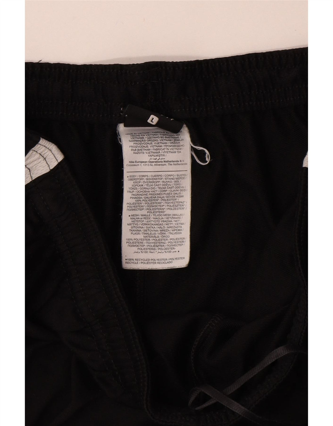 NIKE muške hlače za trenirku velike crne poliesterske boje