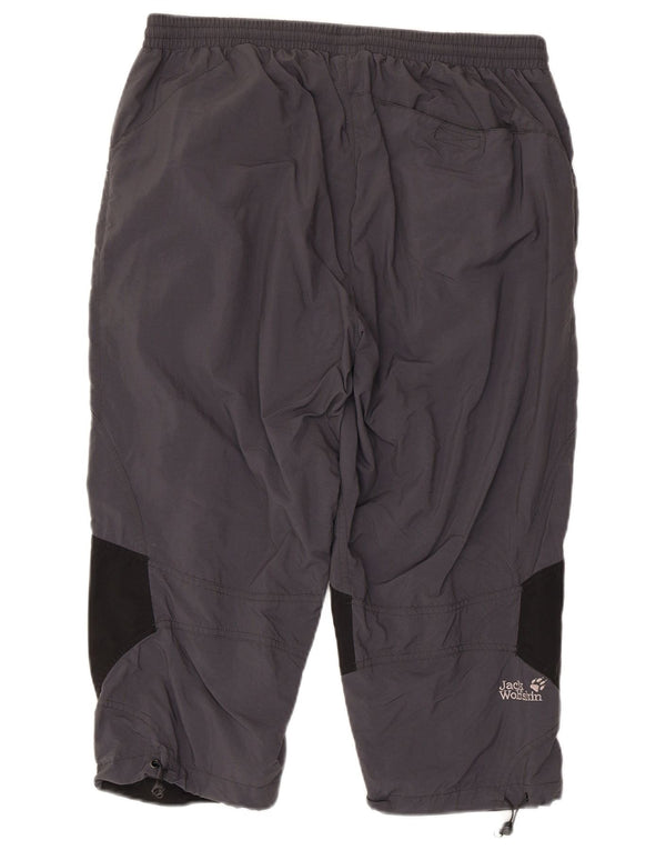 Jack Wolfskin ženske ravne kapri hlače UK 44 XL W36 L20 sive