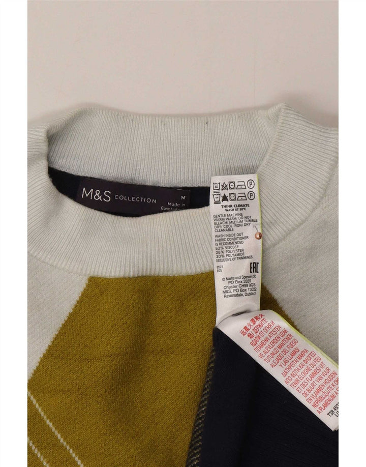 Marks & Spencer ženski džemper s okruglim izrezom UK 14 srednje raznobojni
