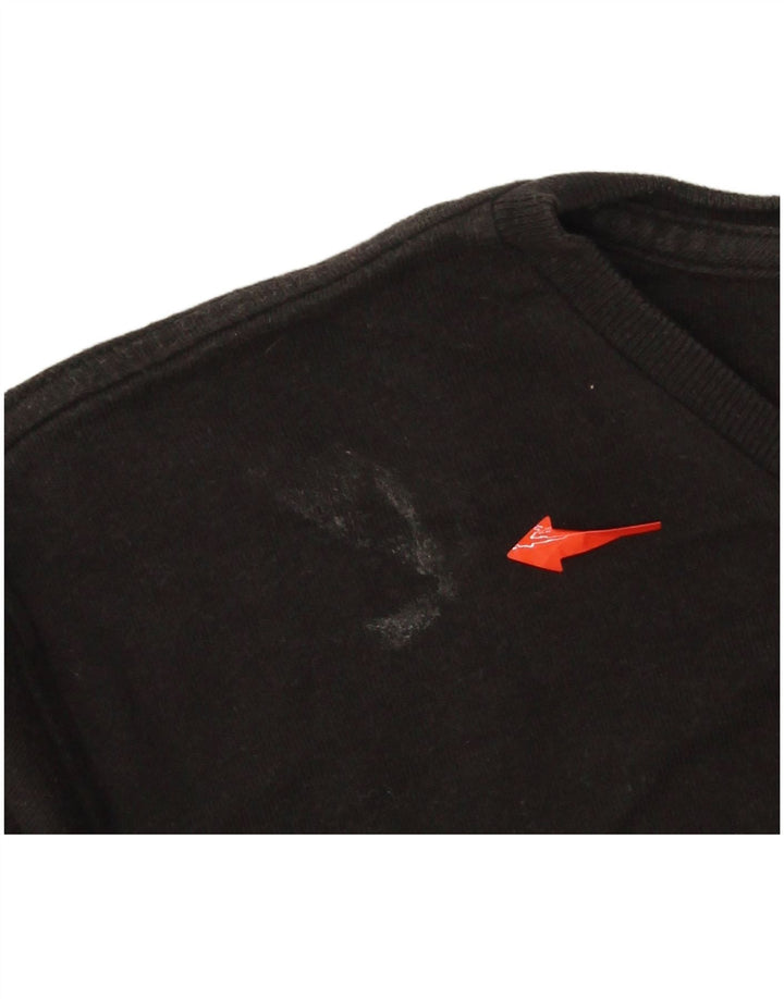 LEVI'S Womens Graphic T-Shirt Top UK 14 Medium Black Cotton