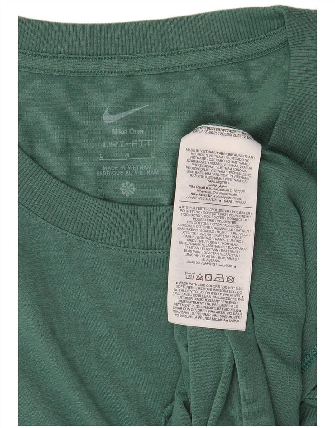NIKE muška majica Dri Fit, veliki zeleni poliester