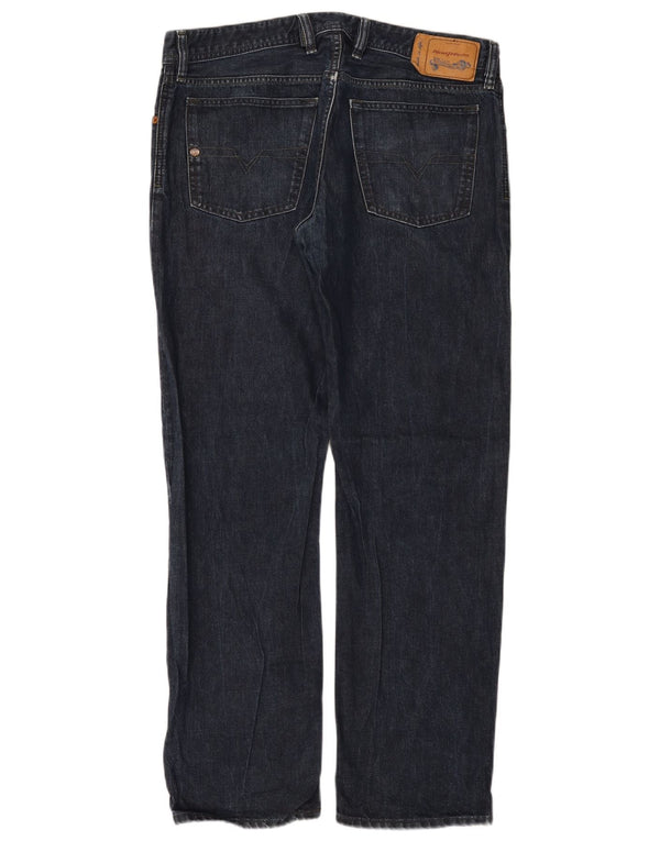 Diesel Mens Waykee Regular Straight Jeans W34 L32 Plavi pamuk