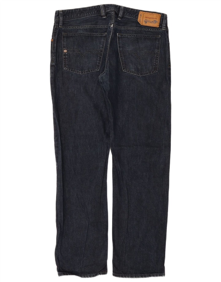Diesel Mens Waykee Regular Straight Jeans W34 L32 Plavi pamuk