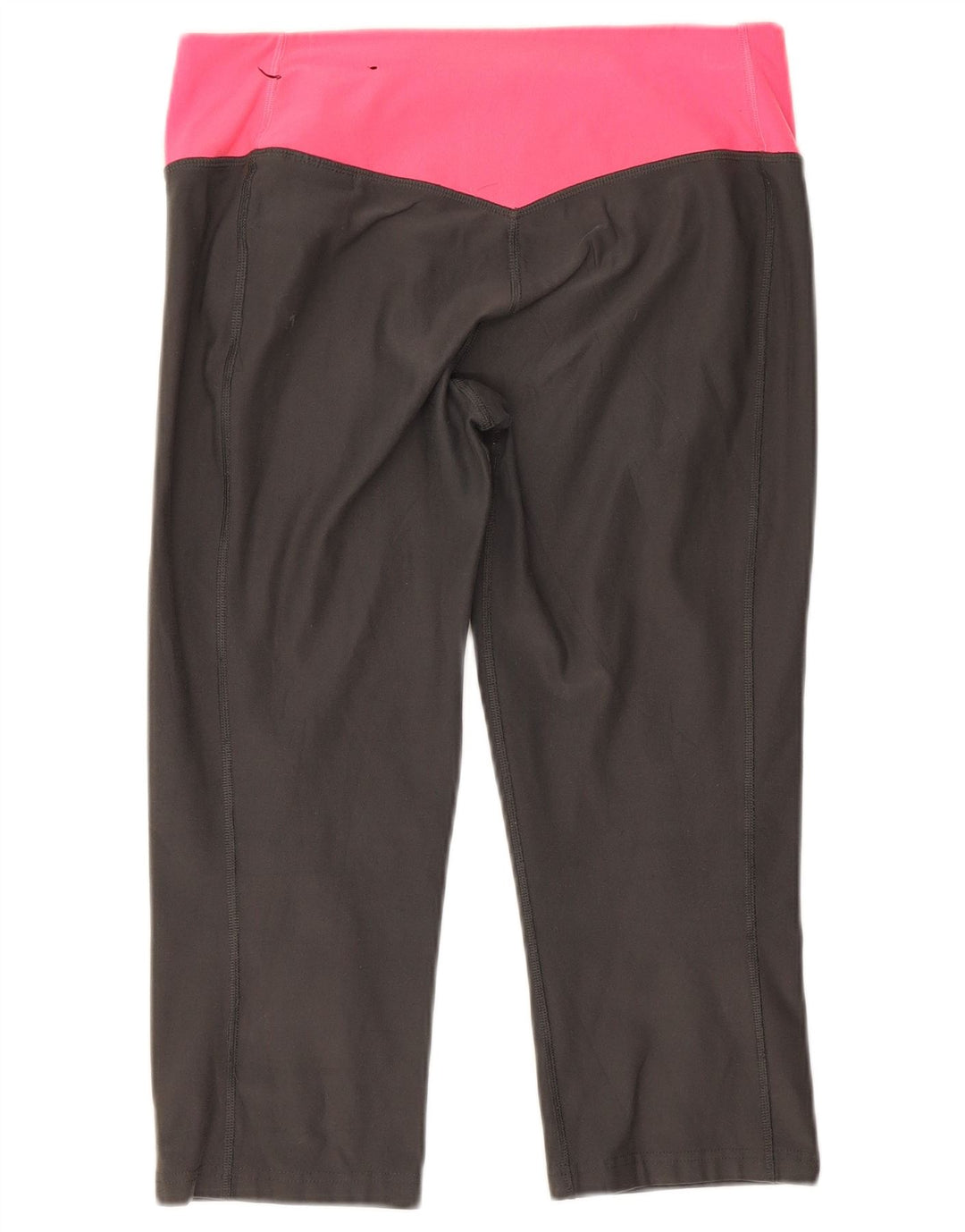 Nike Ženske Dri Fit Capri Leggings UK 12 Medium Grey Colourblock Poliester