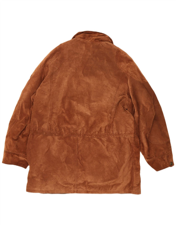 Vintage muški kaput od brušene kože UK 40 Large Brown