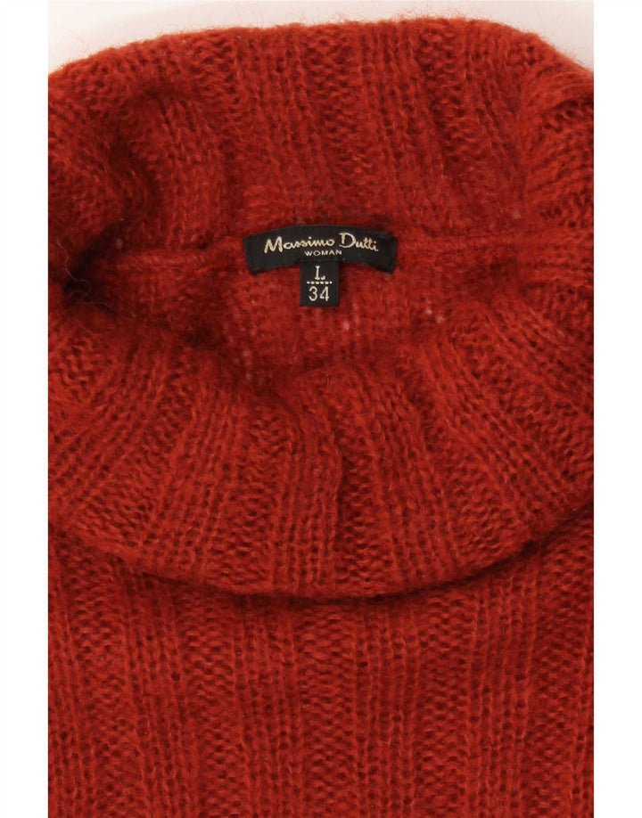 Massimo Dutti ženski pulover s rol izrezom UK 14 velika narančasta