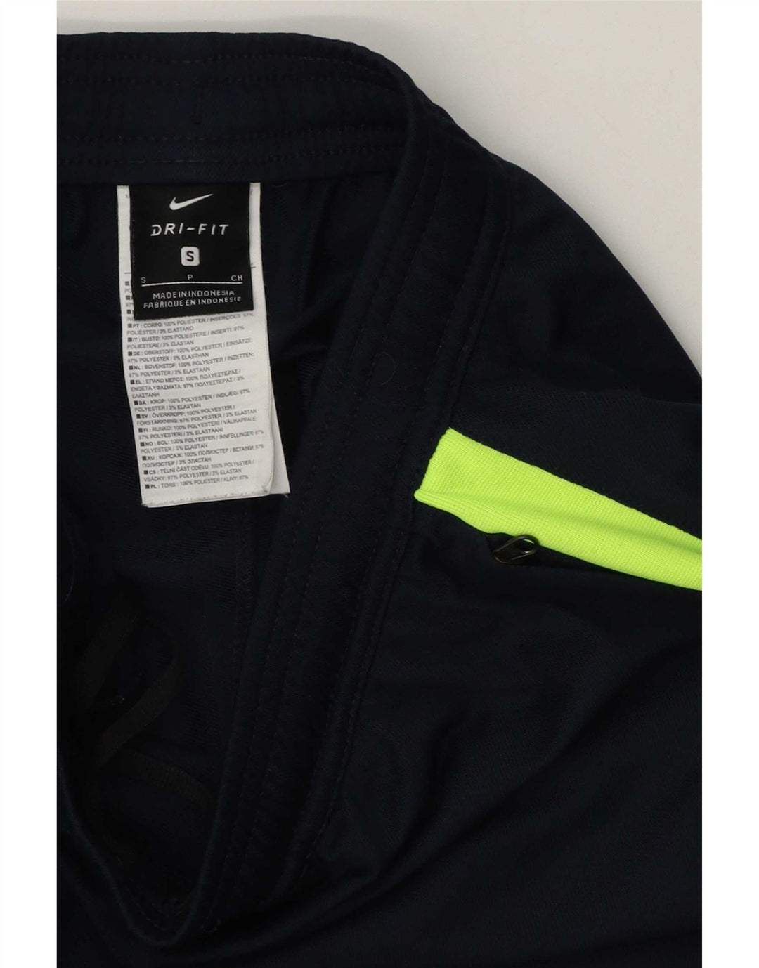 Nike muške Dri Fit hlače za trenirku Male tamnoplave poliesterske blokove