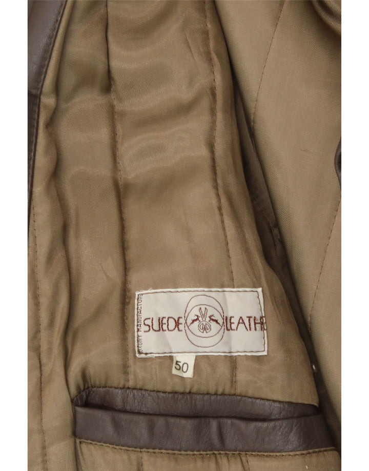 Vintage muška kožna jakna IT 50 Large Brown Leather
