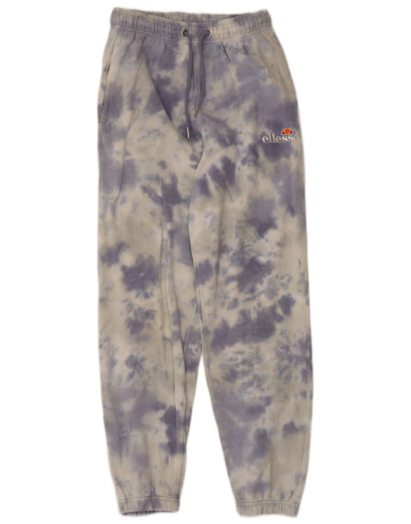 Ellesse Ženska trenirka Hlače Joggers UK 6 XS Blue Tie Dye Cotton