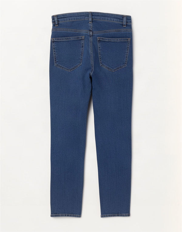 MINT VELVET Ženske ravne traperice UK 10 male W27 L26 plavi pamuk