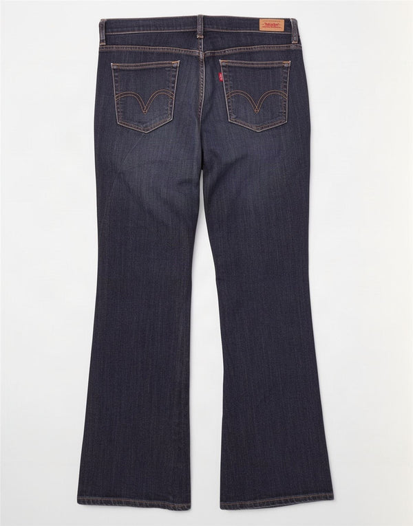 Levi's Ženske Bootcut Jeans US 12 Large W32 L30 tamnoplavi pamuk