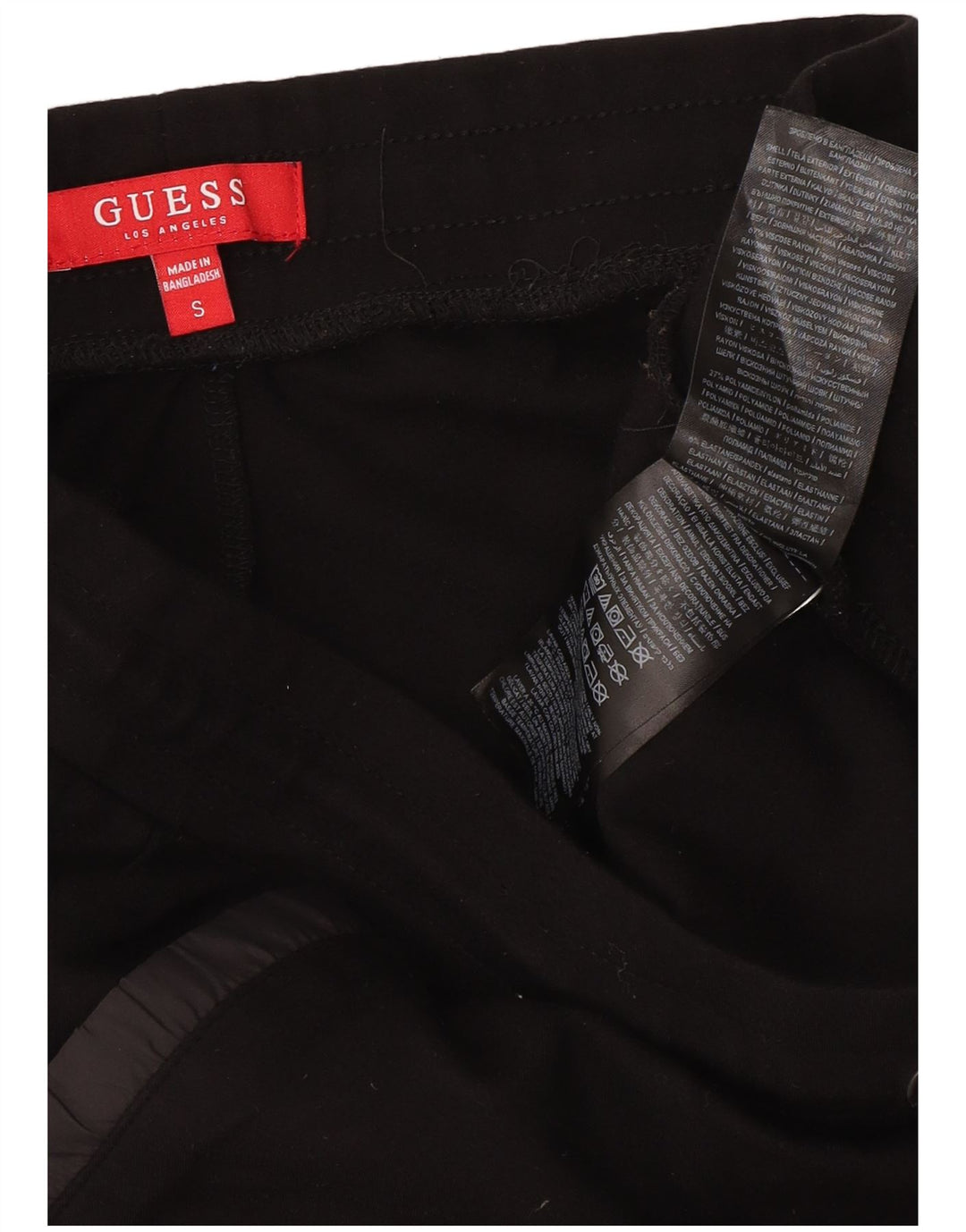 Guess Muška trenirka Hlače Joggers Mala crna viskoza