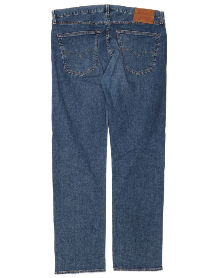 Levi's muške 501 ravne traperice W36 L32 plavi pamuk