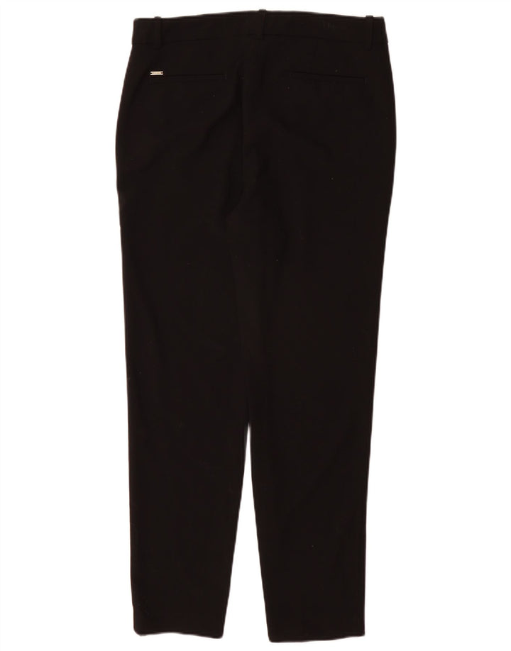 DKNY ženske uske chino hlače US 6 srednje W32 L29 crni poliester