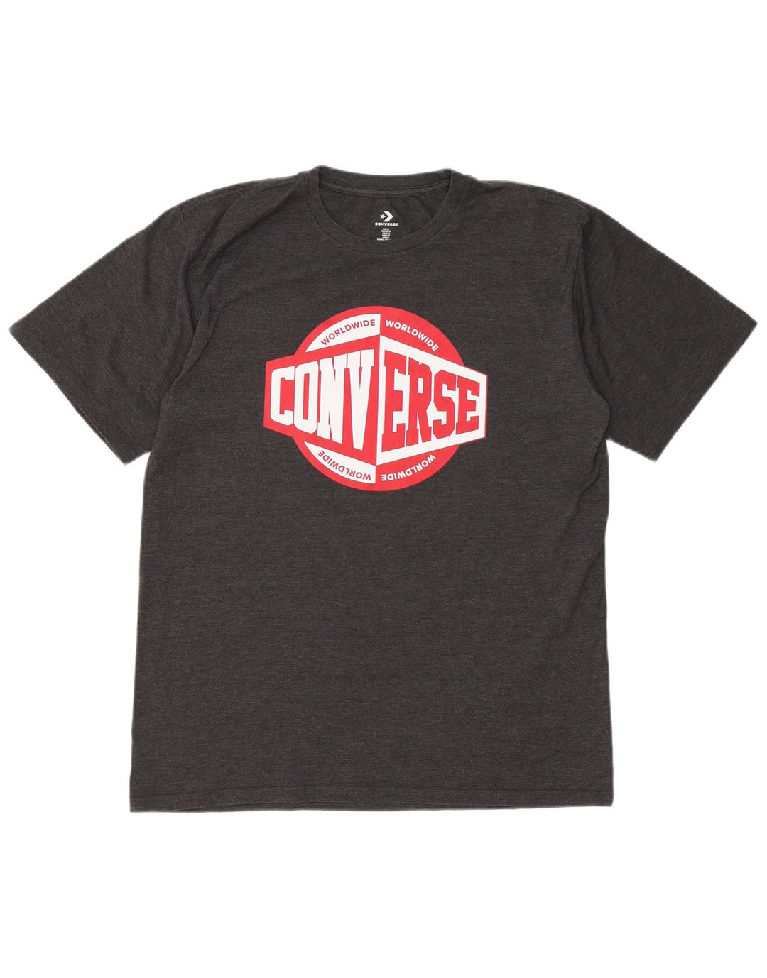 CONVERSE muška majica kratkih rukava s grafičkim motivima, srednje siva