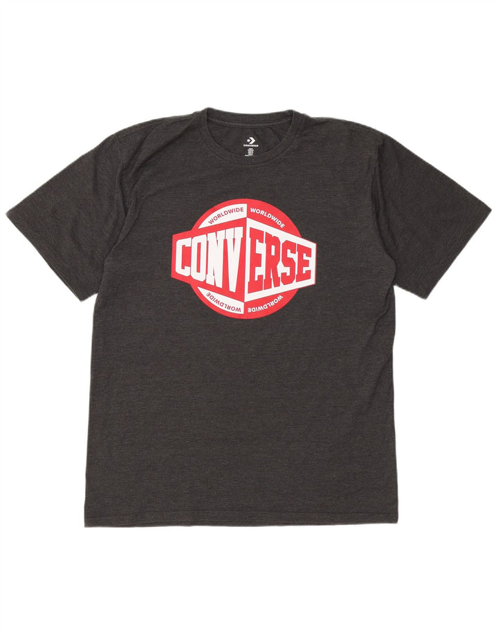 CONVERSE muška majica kratkih rukava s grafičkim motivima, srednje siva