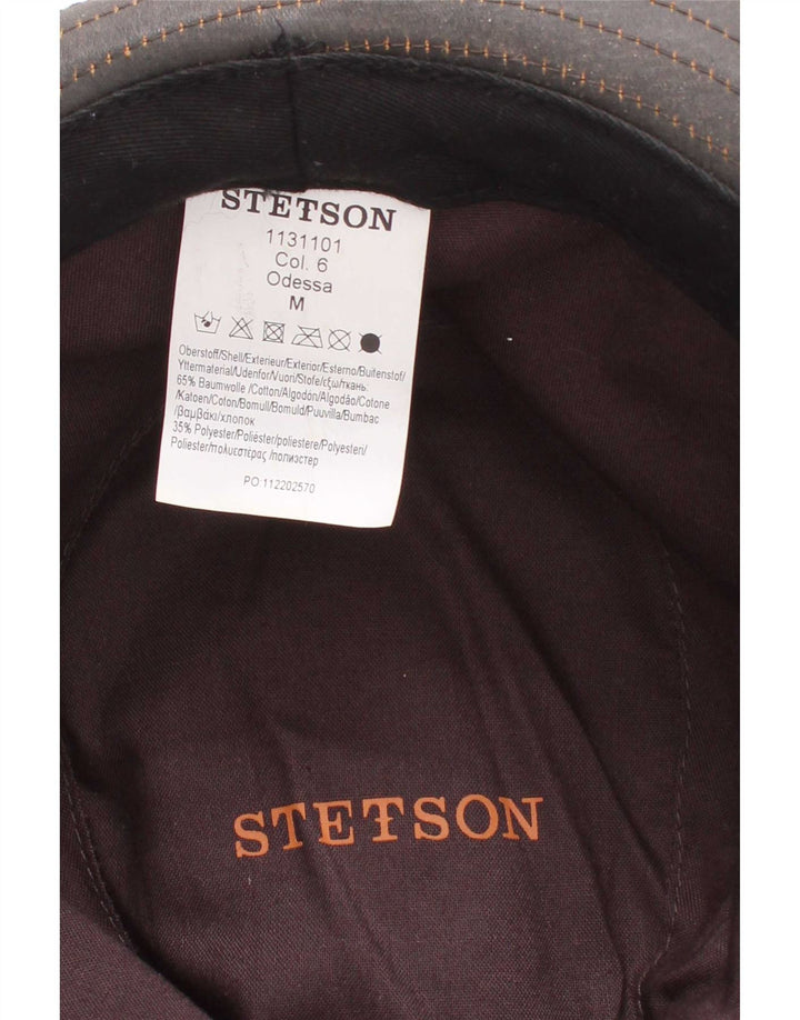 Stetson muški fedora šešir od voštanog pamuka, srednje smeđi pamuk
