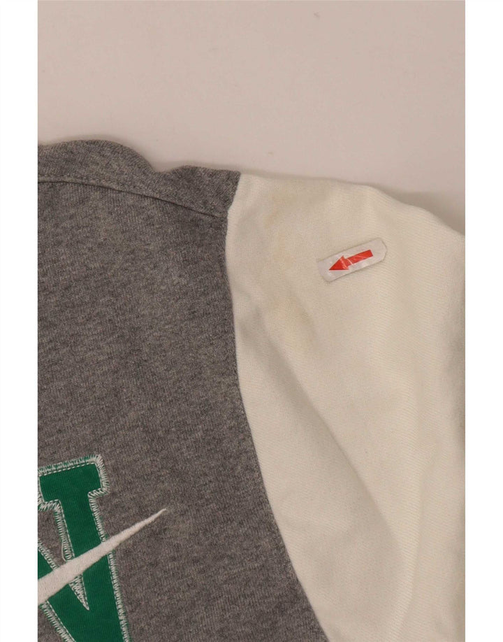 Nike muška gornja jakna s grafičkim motivima, mala siva, pamuk u blokovima boja