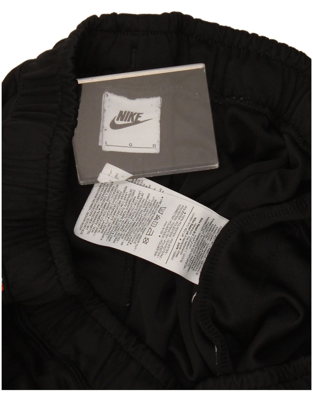 Nike Ženske grafičke trenirke Hlače Joggers UK 16 Veliki crni poliester