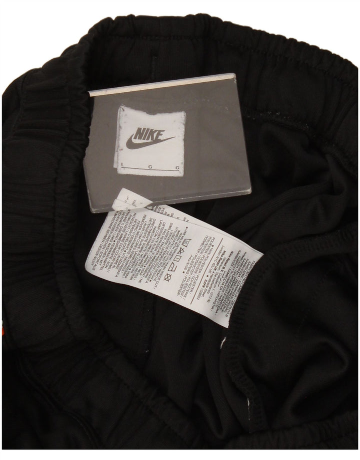 Nike Ženske grafičke trenirke Hlače Joggers UK 16 Veliki crni poliester
