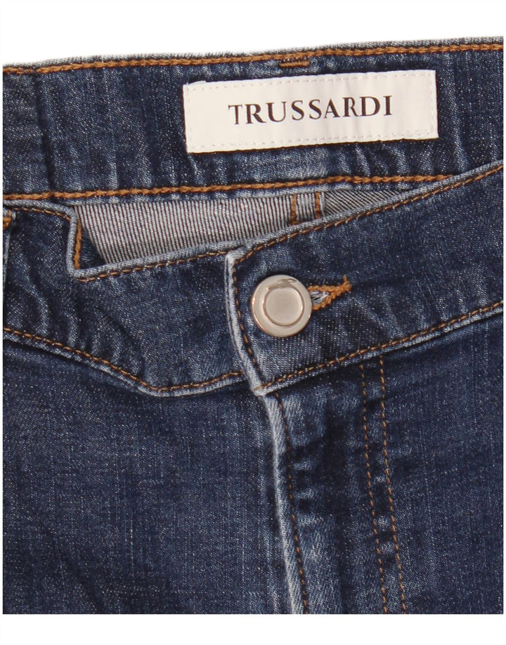 TRUSSARDI muške uske traperice W34 L32 tamnoplave