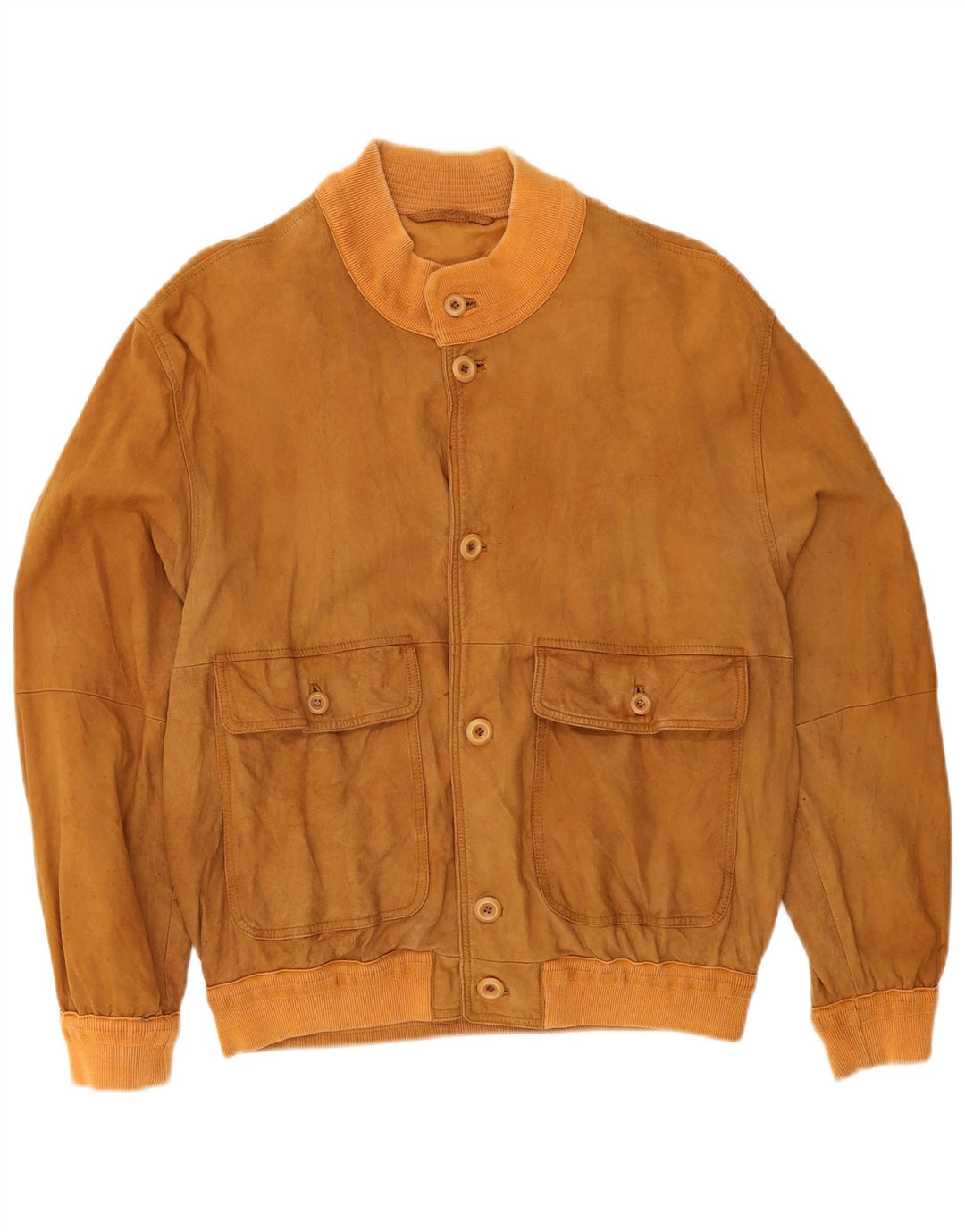 Vintage muška bomber jakna od brušene kože UK 38 srednje bež boje
