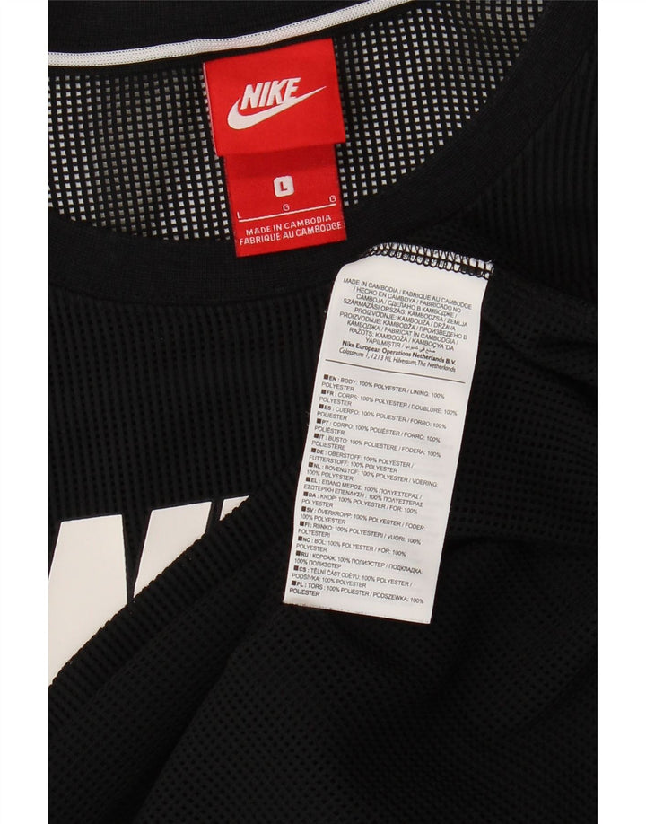 Nike muški grafički prsluk veliki crni poliester