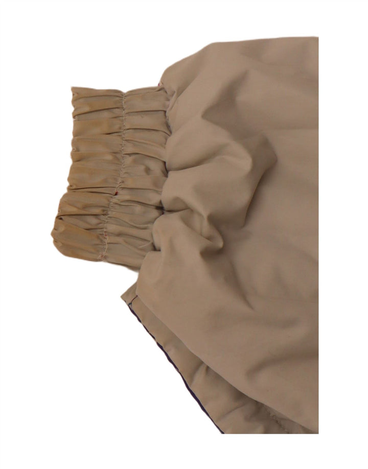 VINTAGE ženska dvokrevetna jakna s kapuljačom, veliki poliester u bež boji