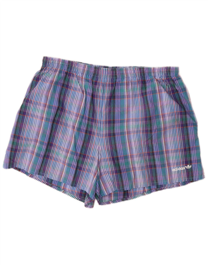 ADIDAS muške kupaće kratke hlače veliki plavi karirani pamuk