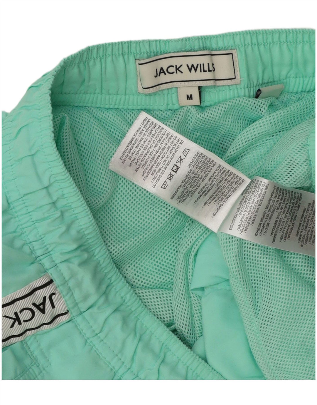 Jack Wills muške kratke hlače za kupanje s grafičkim motivima srednje tirkizne boje