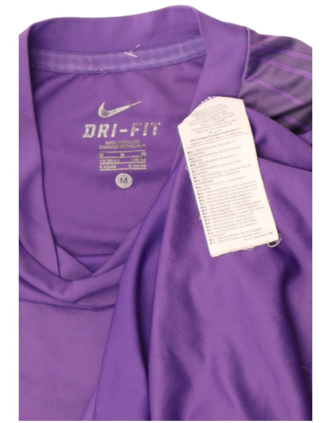 Nike Dri Fit T-Shirt Top srednje ljubičasta poliesterska boja