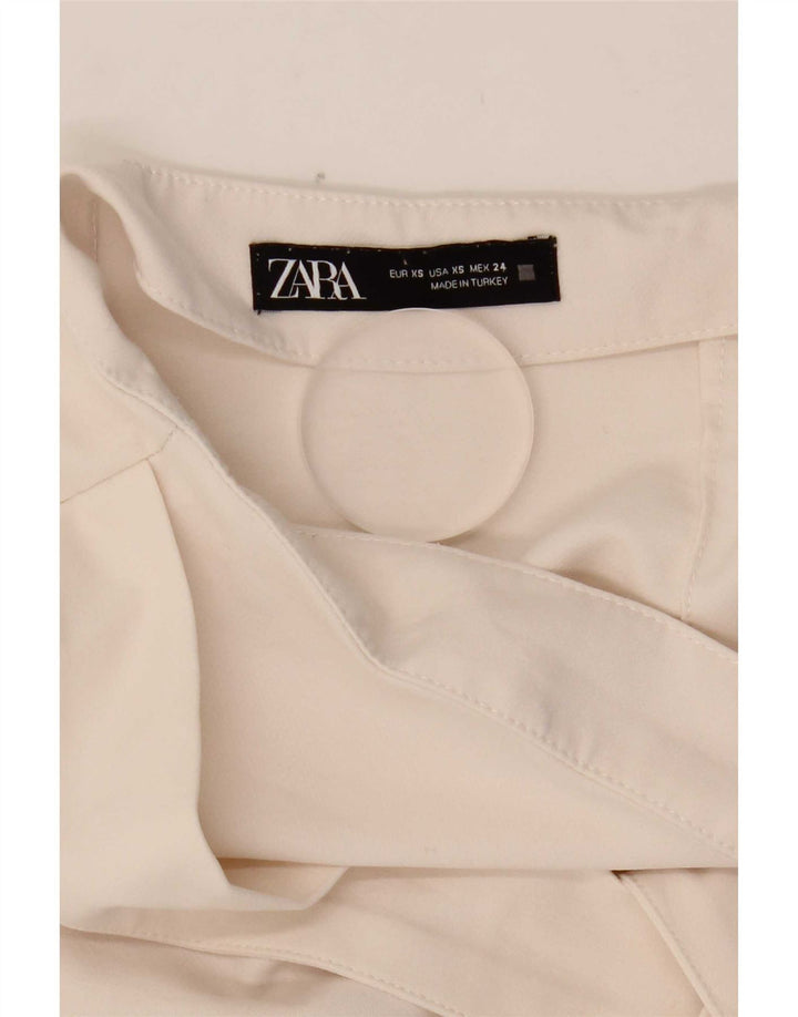 Ženska kratka hlača Zara XS W24 bijeli poliester
