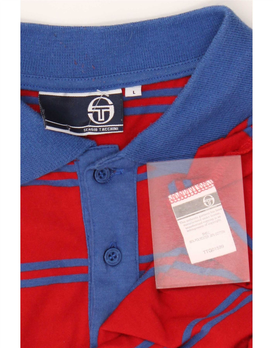 Sergio Tacchini muška polo majica od poliestera velikih crvenih pruga