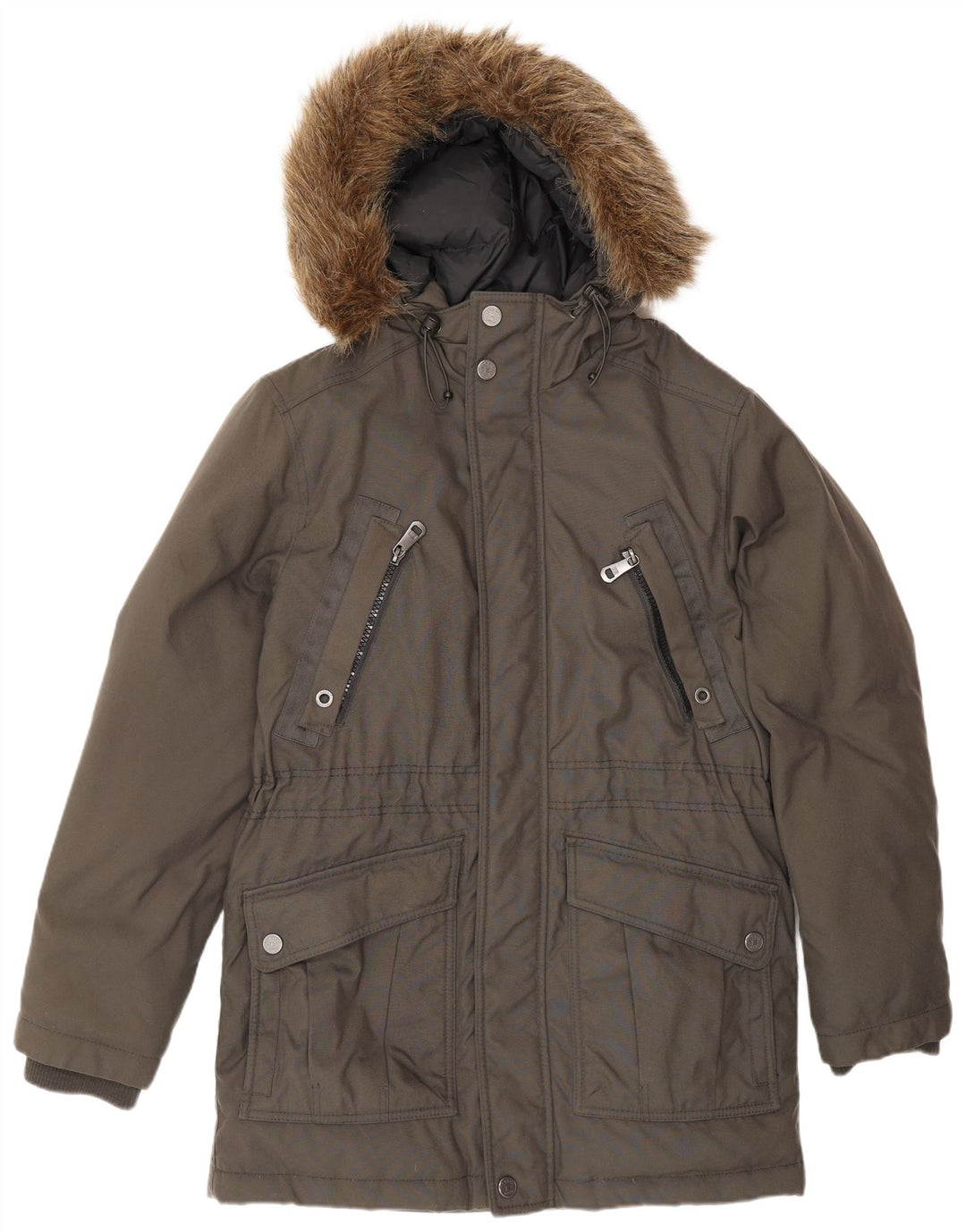 Esprit muška parka jakna s kapuljačom UK 38 srednje siva
