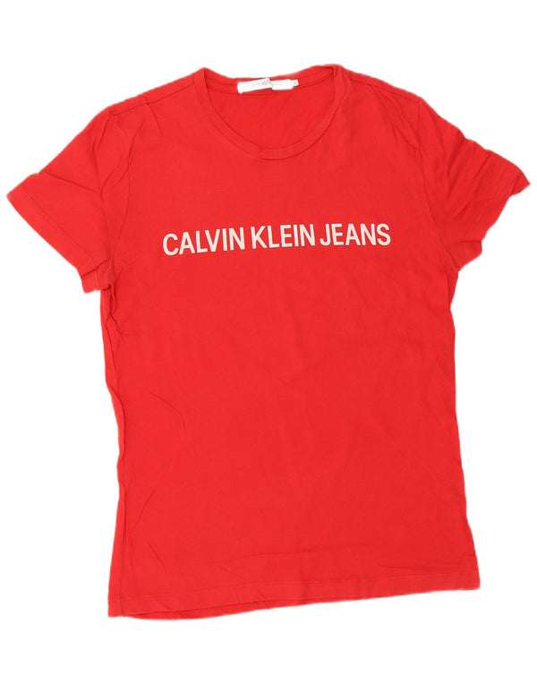 CALVIN KLEIN JEANS Muška majica kratkih rukava s motivima, mala crvena