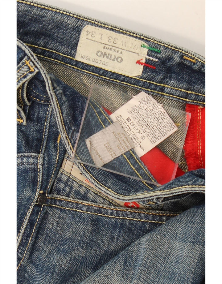 Diesel Muške traper kratke hlače Onijo W33 Srednje plavi pamuk