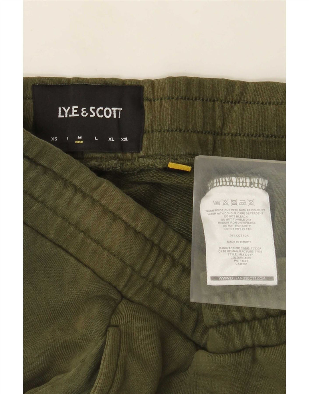 Lyle & Scott Muška trenirka Hlače Joggers Srednje zeleni pamuk